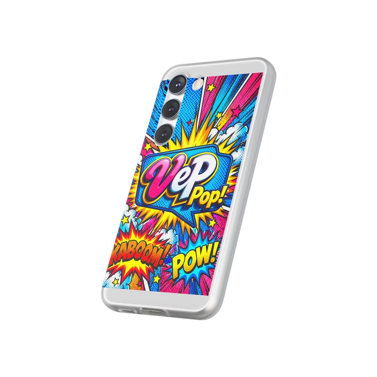 Pop Art Comic Phone Case — "VeP Pop!" Graphic Shockwave Design