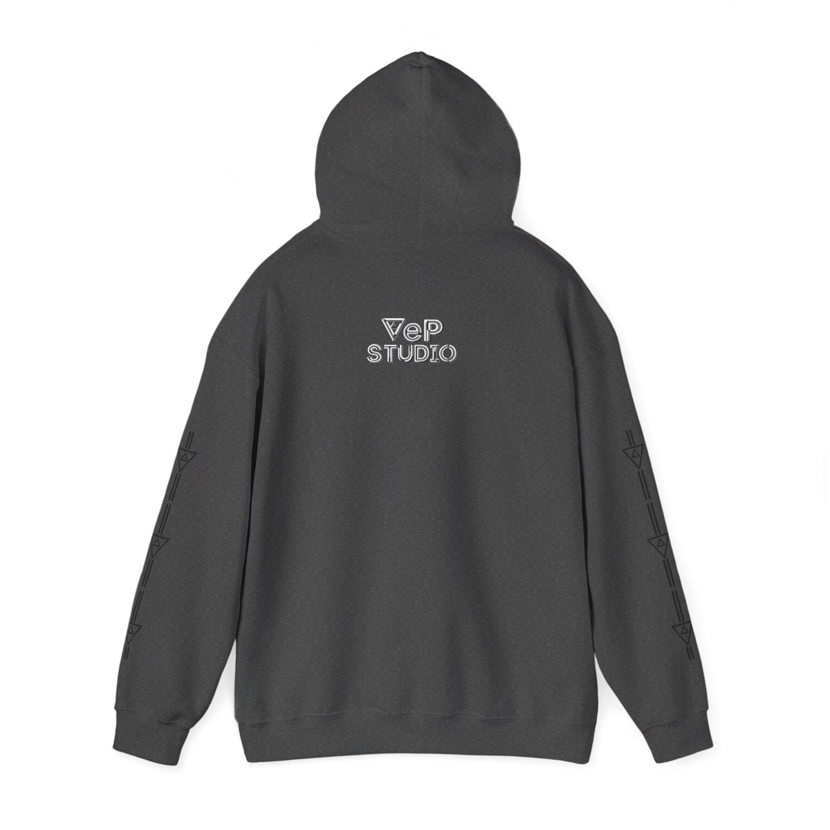 Think Again Cube Hoodie — Minimal Geometric Graphic Sweatshirt