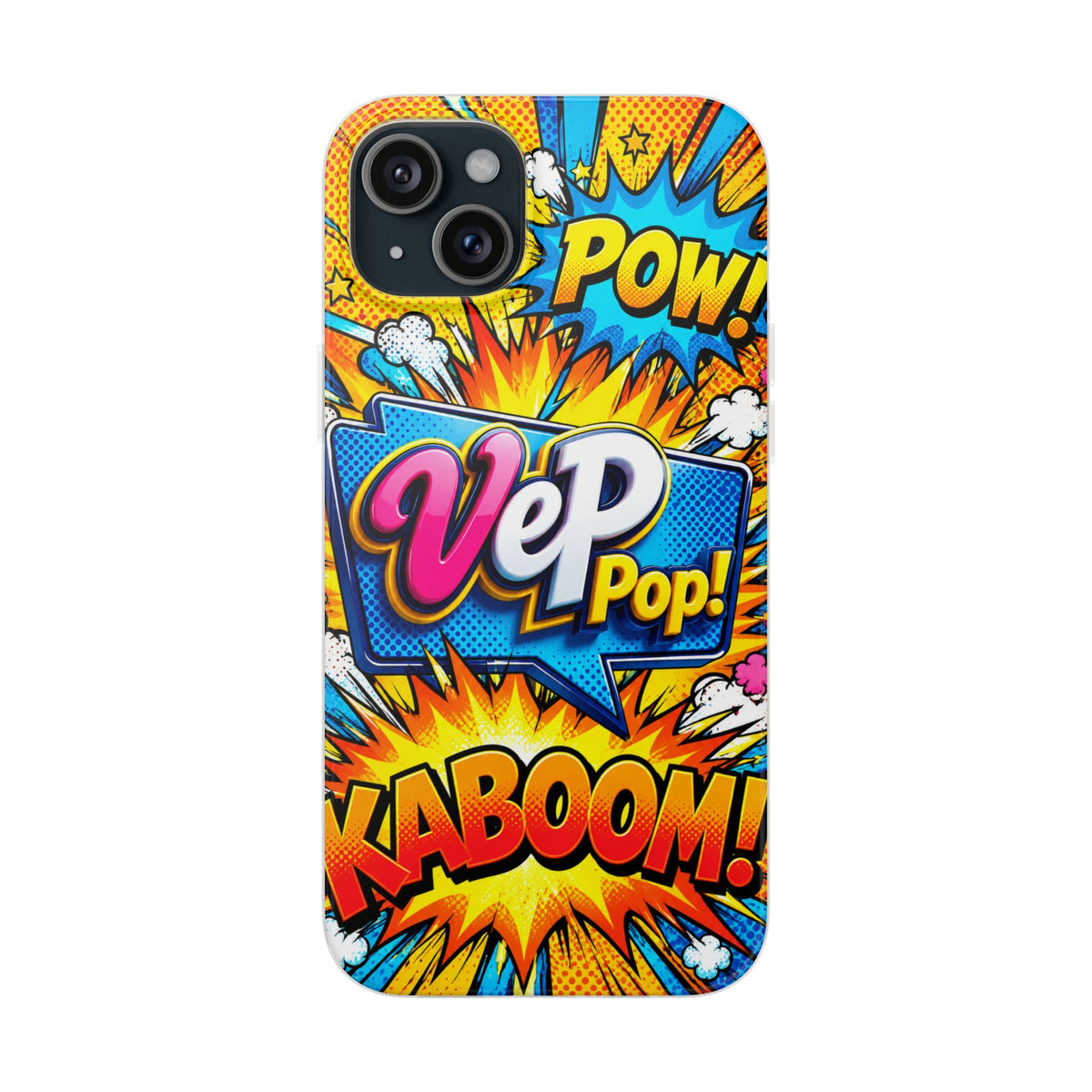 Comic Pop Phone Case — 'VeP Pop! Kaboom' Retro Superhero iPhone Cover