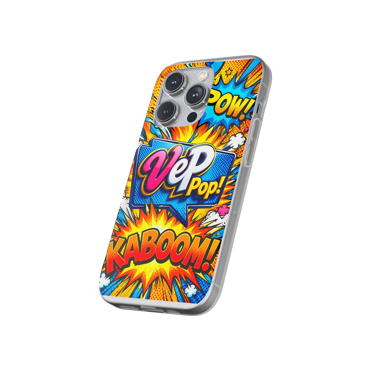 Comic Pop Phone Case — 'VeP Pop! Kaboom' Retro Superhero iPhone Cover