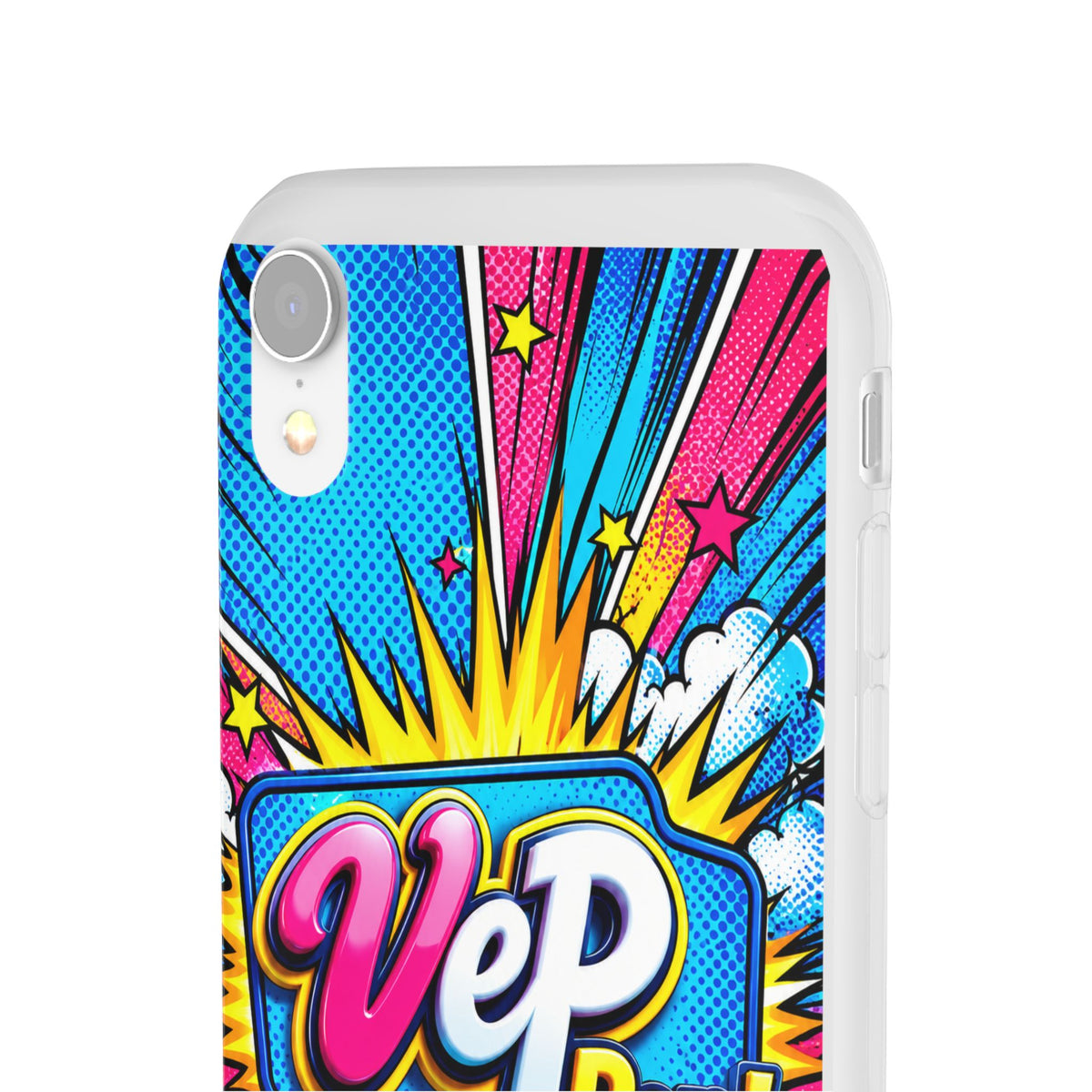 Pop Art Comic Phone Case — "VeP Pop!" Graphic Shockwave Design