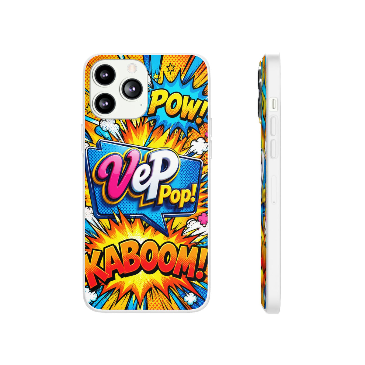 Comic Pop Phone Case — 'VeP Pop! Kaboom' Retro Superhero iPhone Cover