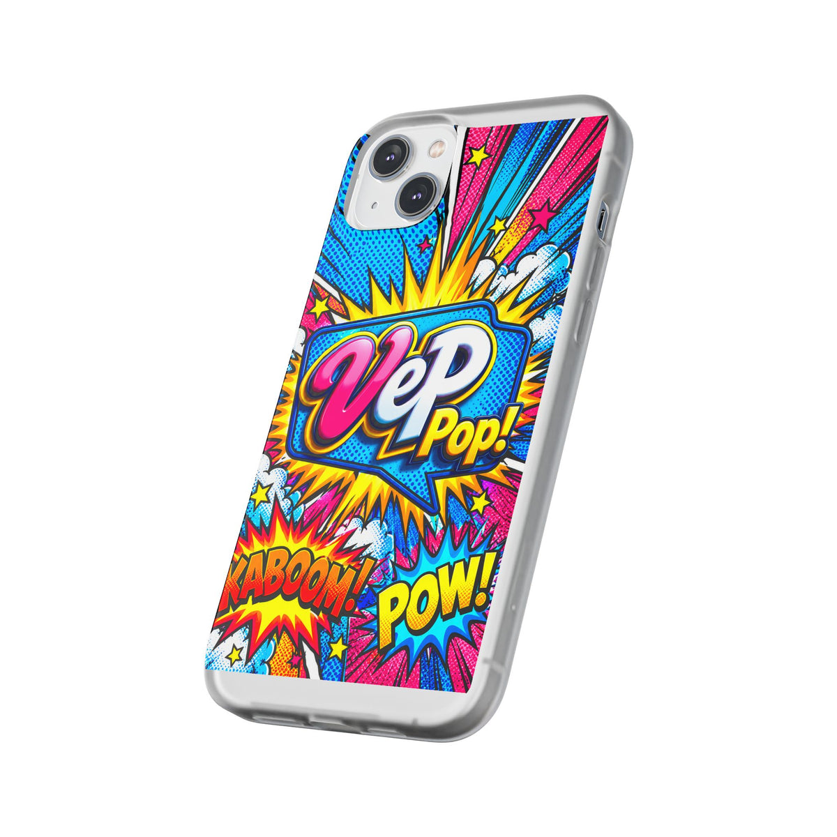 Pop Art Comic Phone Case — "VeP Pop!" Graphic Shockwave Design