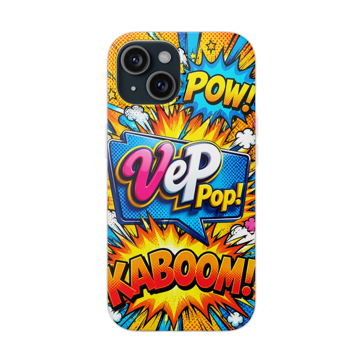 Comic Pop Phone Case — 'VeP Pop! Kaboom' Retro Superhero iPhone Cover