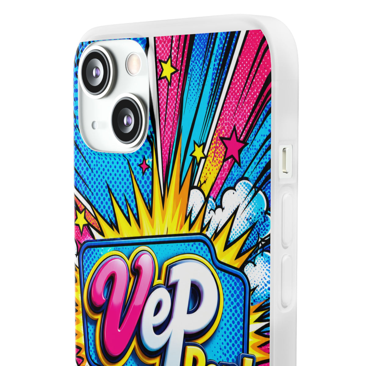 Pop Art Comic Phone Case — "VeP Pop!" Graphic Shockwave Design