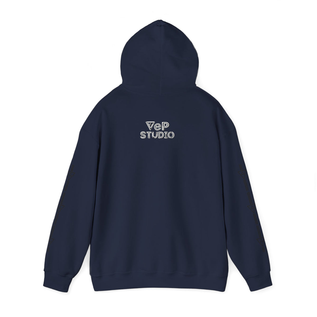 Think Again Cube Hoodie — Minimal Geometric Graphic Sweatshirt