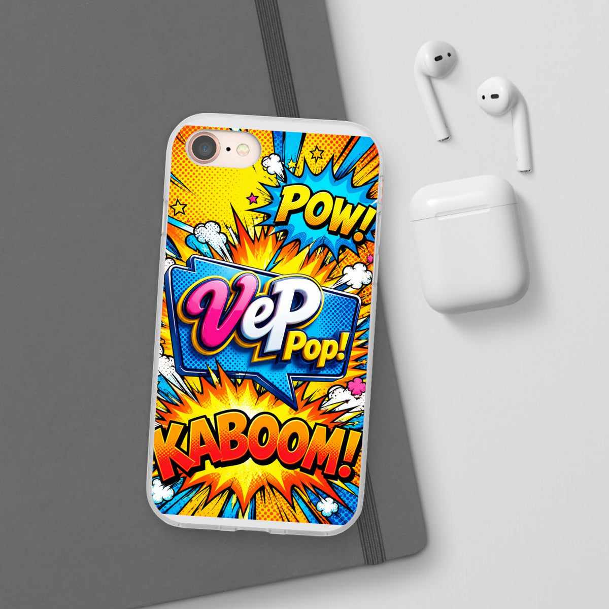 Comic Pop Phone Case — 'VeP Pop! Kaboom' Retro Superhero iPhone Cover