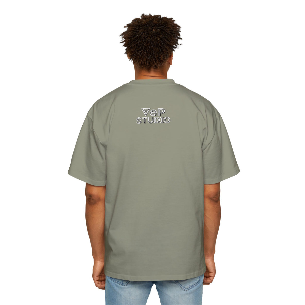 Think Again Cube Graphic Tee — Men's Oversized Cotton T-Shirt