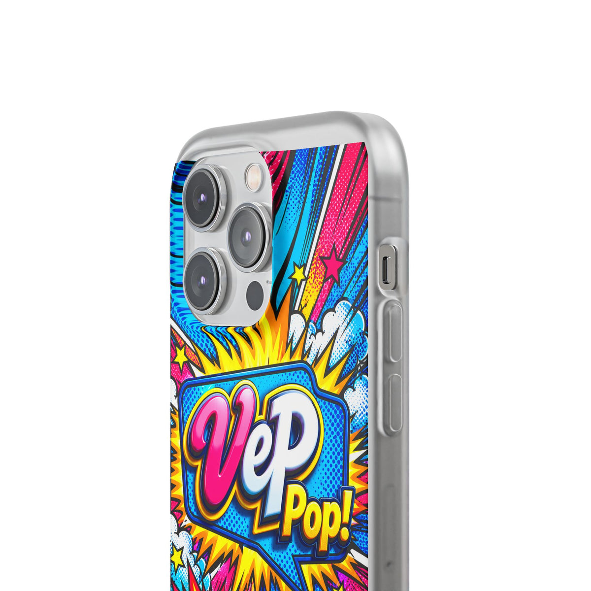 Pop Art Comic Phone Case — "VeP Pop!" Graphic Shockwave Design