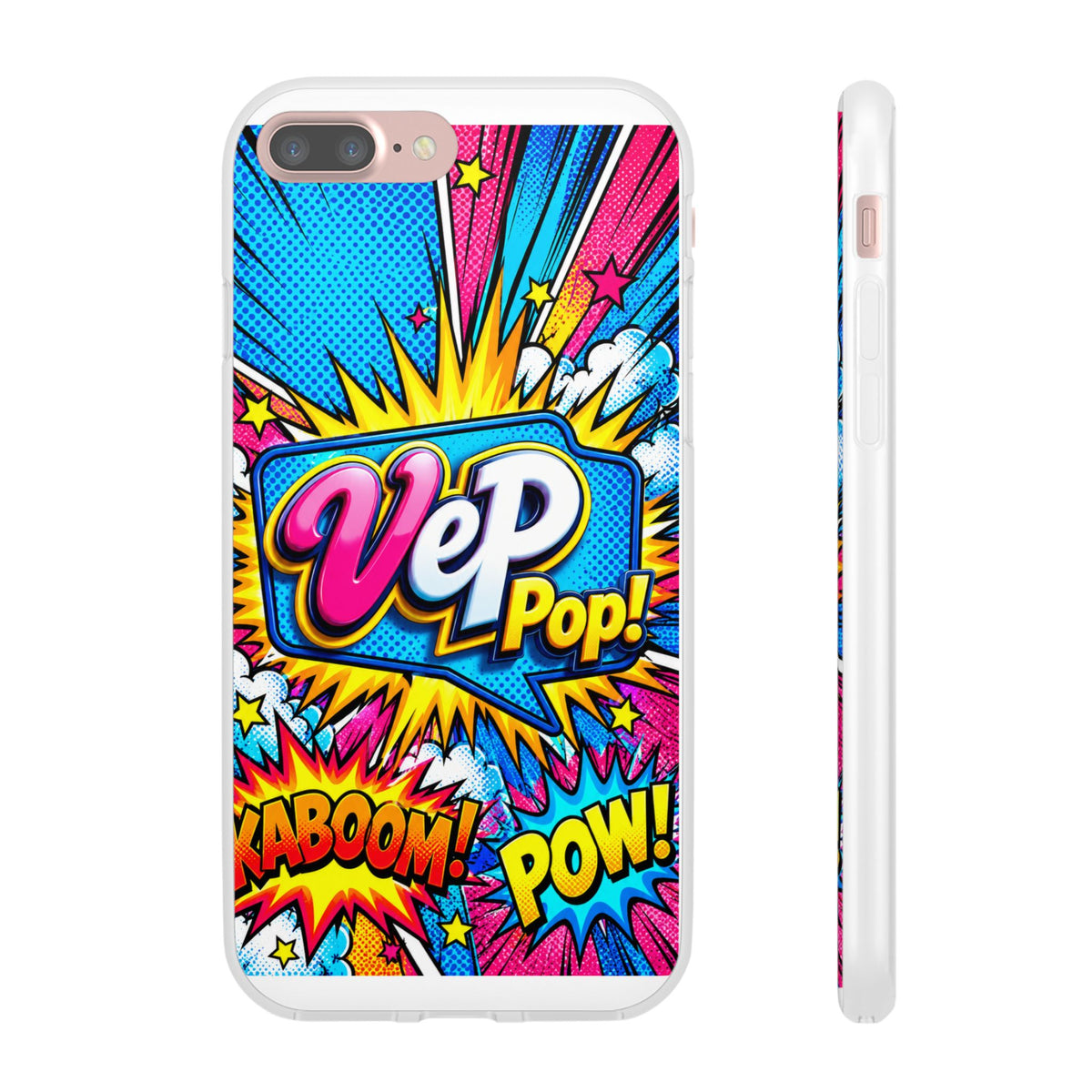 Pop Art Comic Phone Case — "VeP Pop!" Graphic Shockwave Design