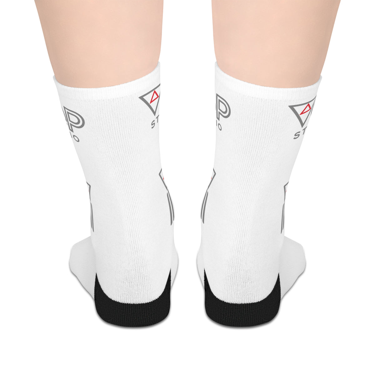 Mid-Length Socks — Subtle Logo Athletic Crew Socks