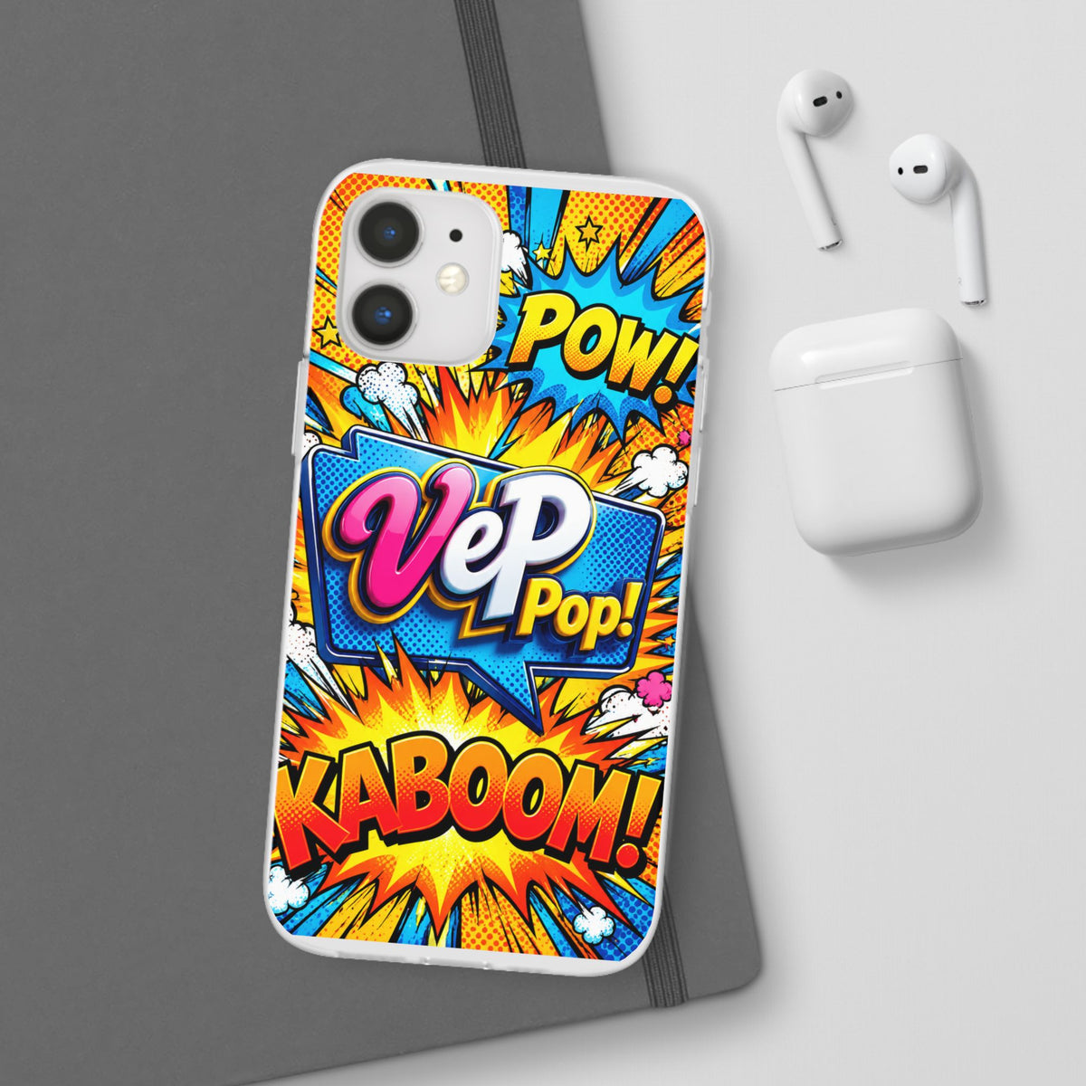 Comic Pop Phone Case — 'VeP Pop! Kaboom' Retro Superhero iPhone Cover