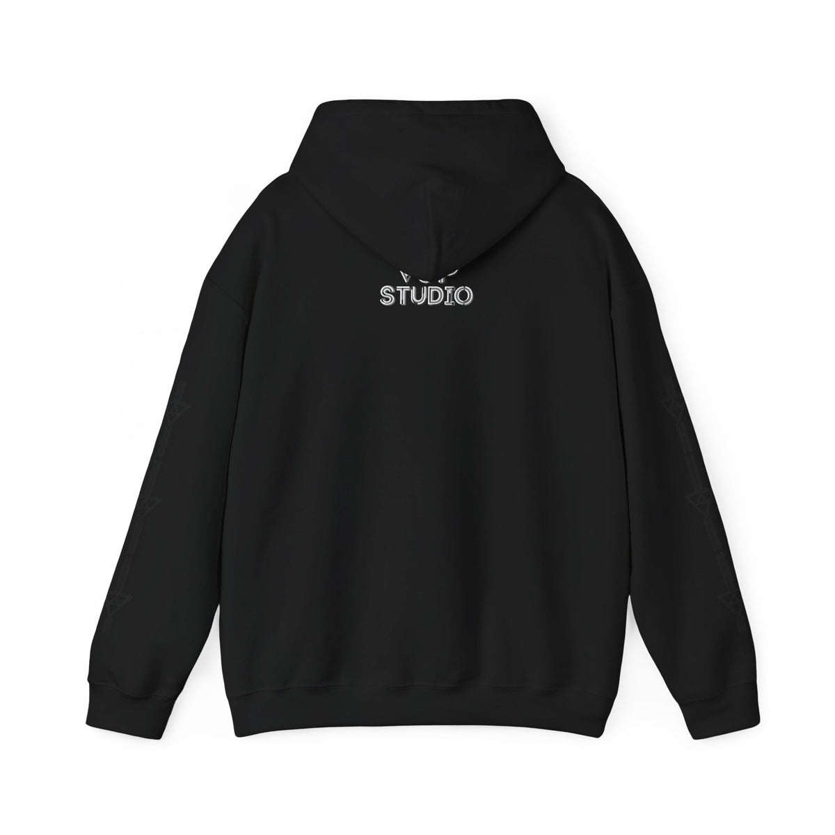 Think Again Cube Hoodie — Minimal Geometric Graphic Sweatshirt