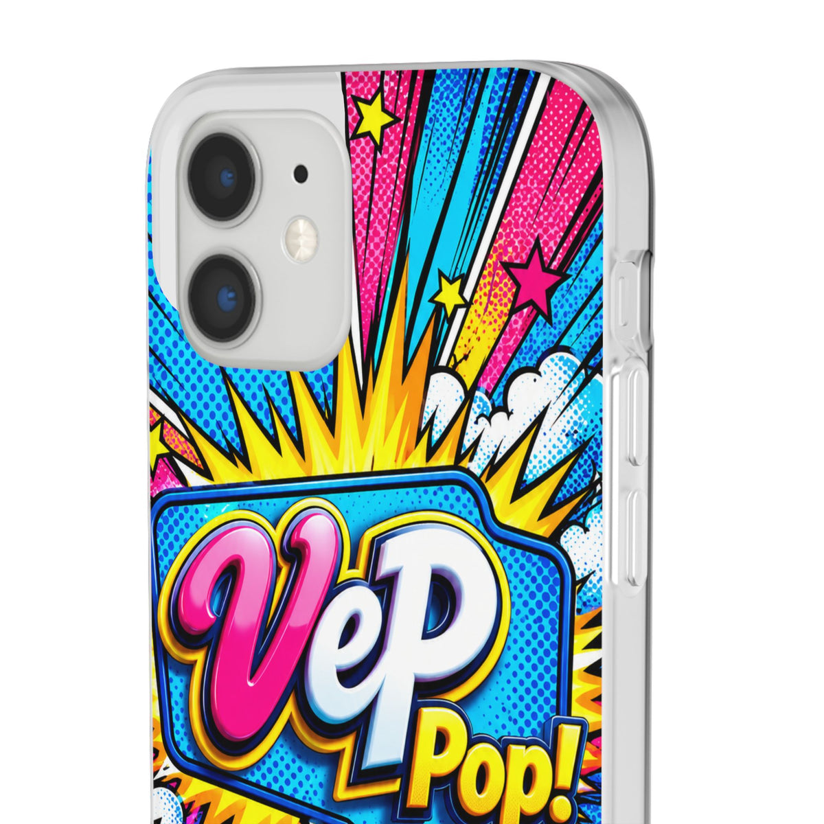 Pop Art Comic Phone Case — "VeP Pop!" Graphic Shockwave Design