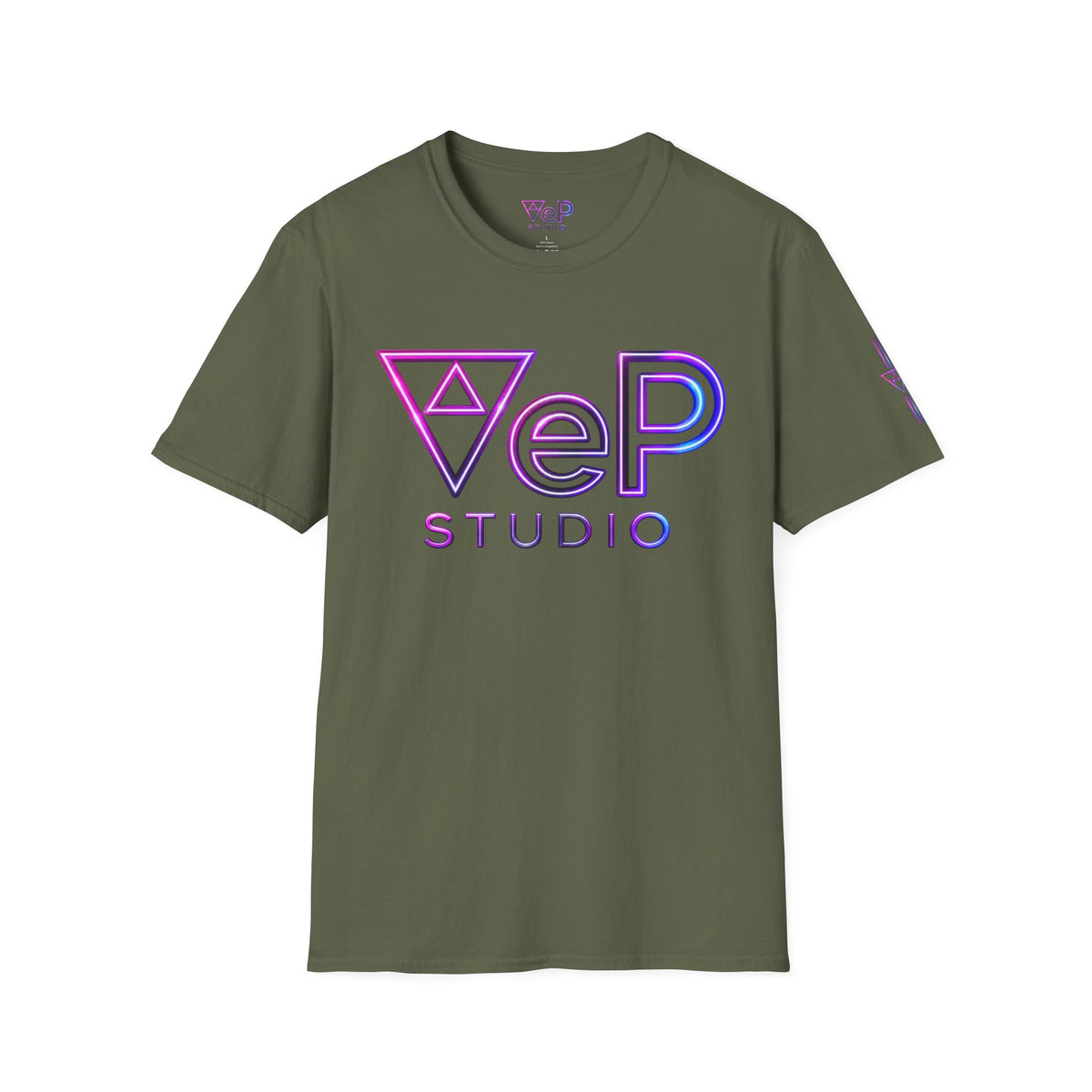 VeP Studio Retro Neon Logo T-Shirt