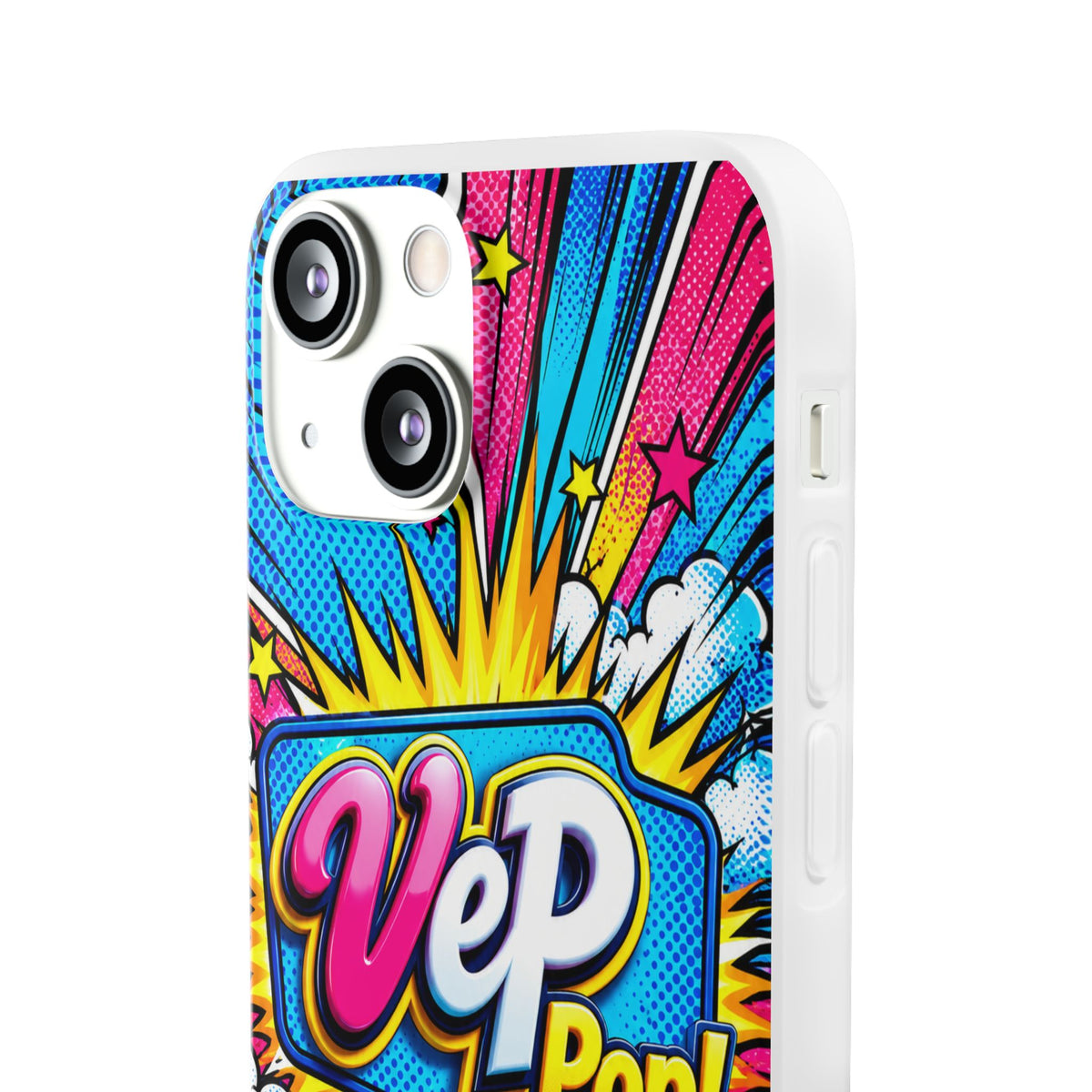 Pop Art Comic Phone Case — "VeP Pop!" Graphic Shockwave Design