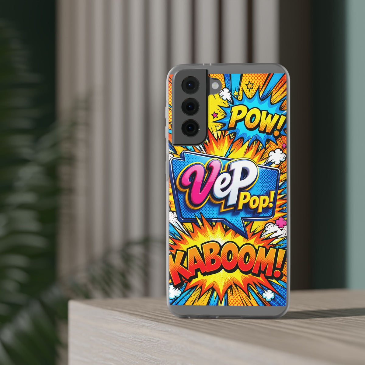 Comic Pop Phone Case — 'VeP Pop! Kaboom' Retro Superhero iPhone Cover