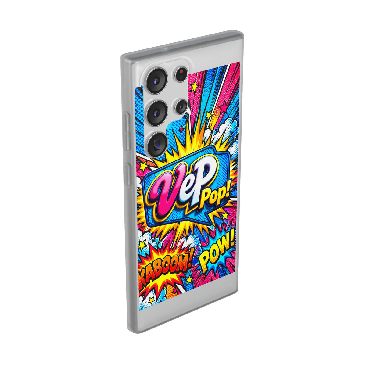 Pop Art Comic Phone Case — "VeP Pop!" Graphic Shockwave Design