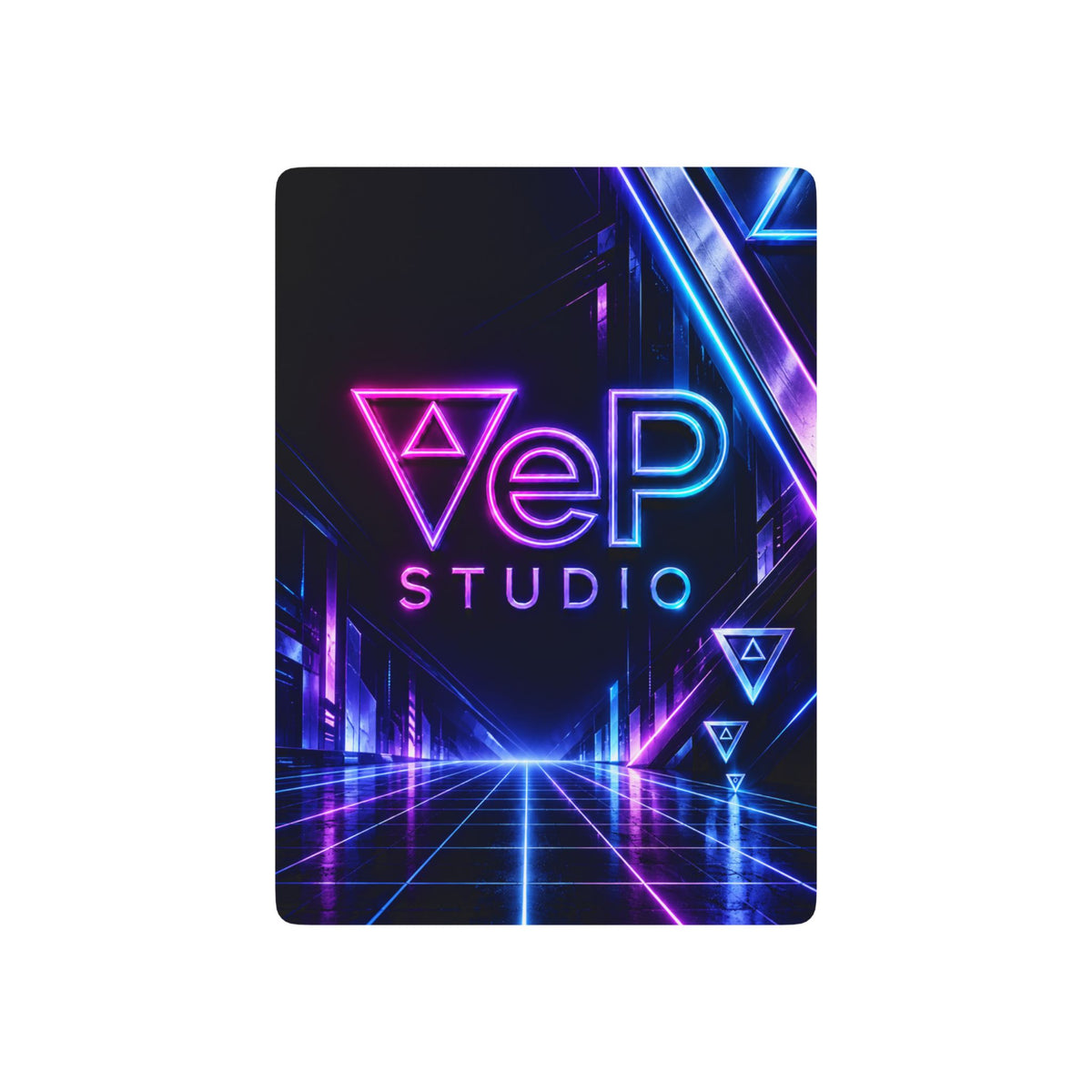Neon Retro Poker Playing Cards — VeP Studio Design