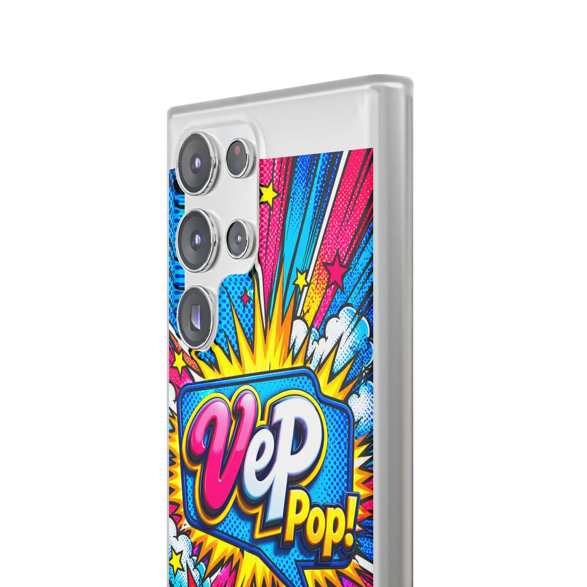 Pop Art Comic Phone Case — "VeP Pop!" Graphic Shockwave Design