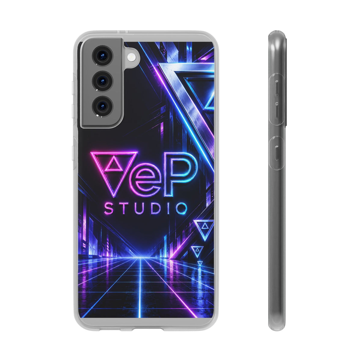 Neon Retro Studio Phone Case – 80s Vaporwave Flexi Case