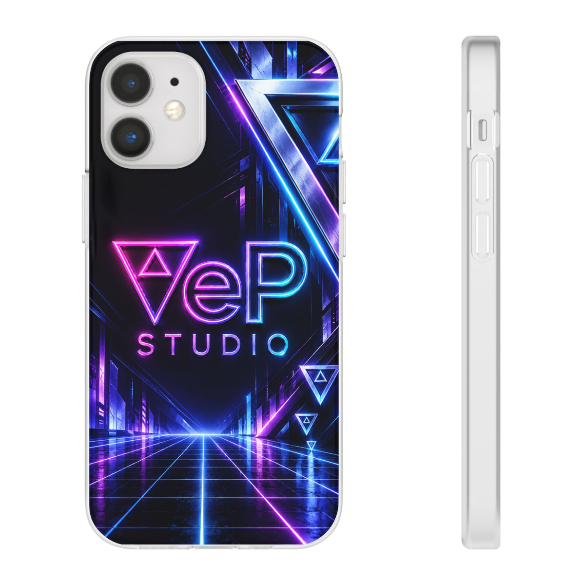 Neon Retro Studio Phone Case – 80s Vaporwave Flexi Case