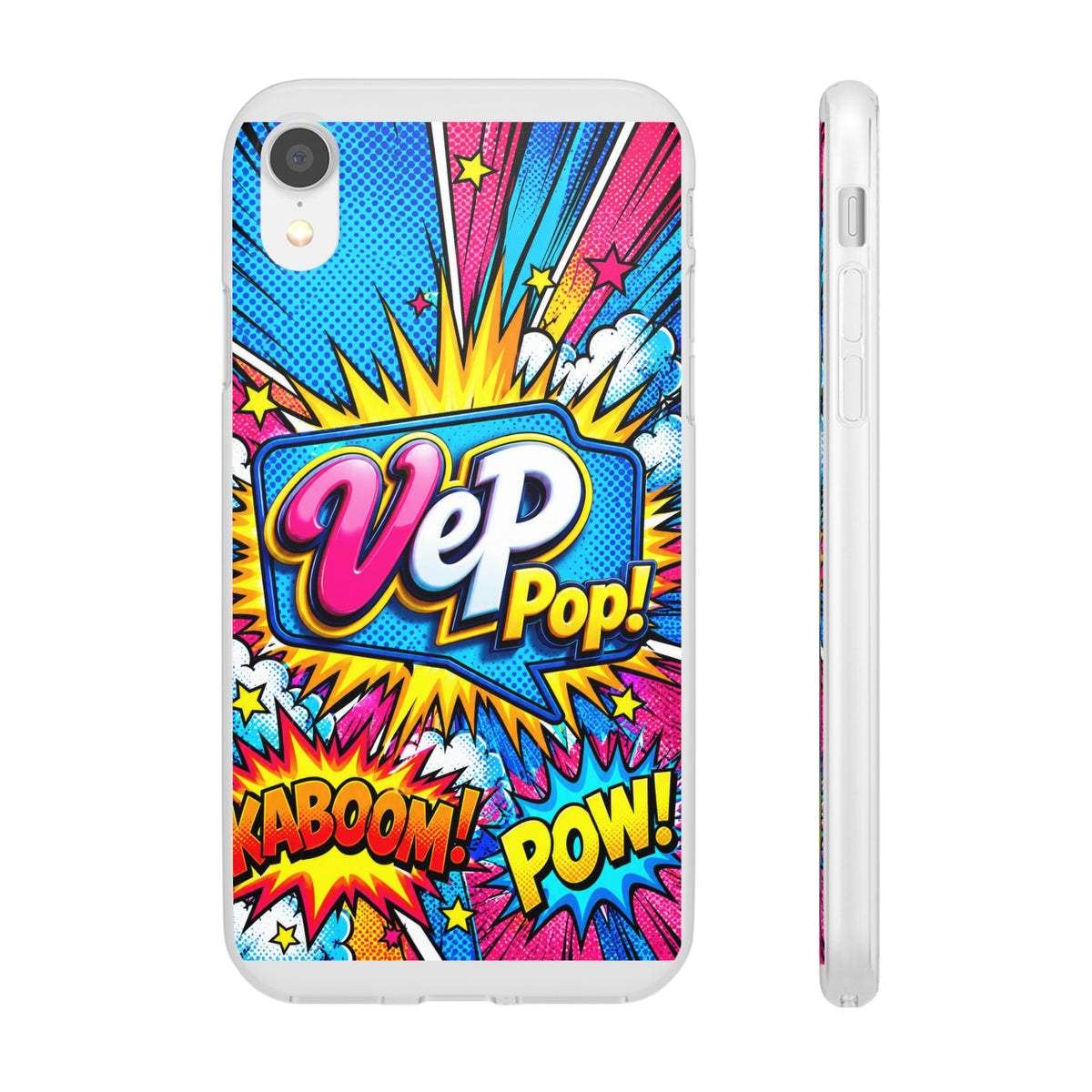 Pop Art Comic Phone Case — "VeP Pop!" Graphic Shockwave Design