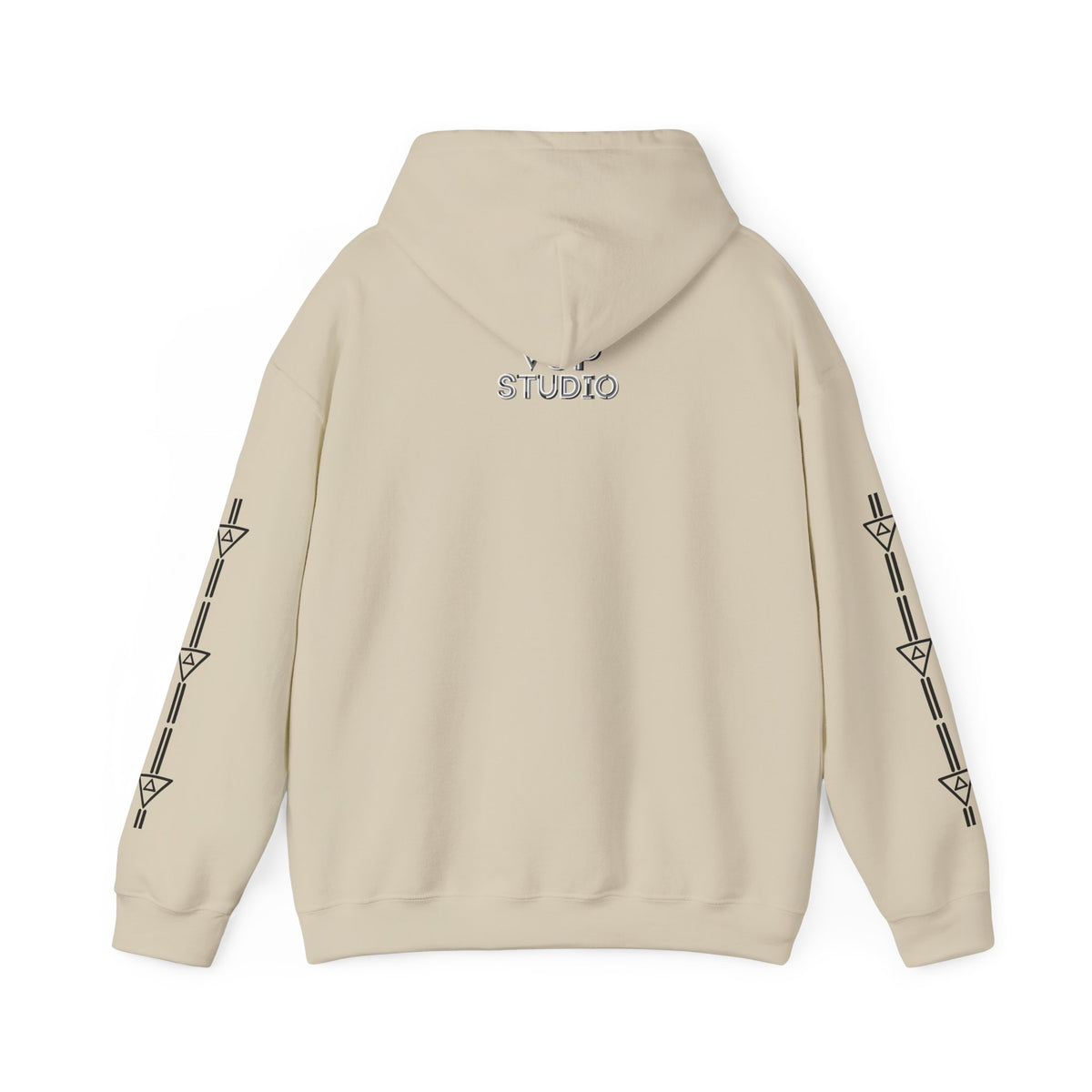Think Again Cube Hoodie — Minimal Geometric Graphic Sweatshirt