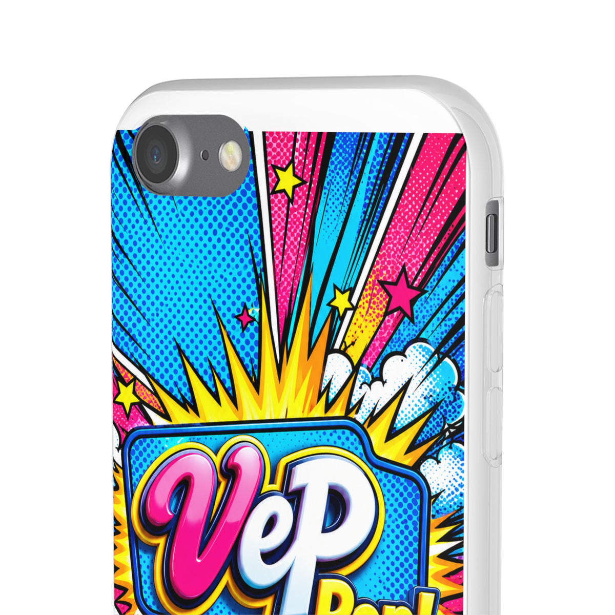 Pop Art Comic Phone Case — "VeP Pop!" Graphic Shockwave Design