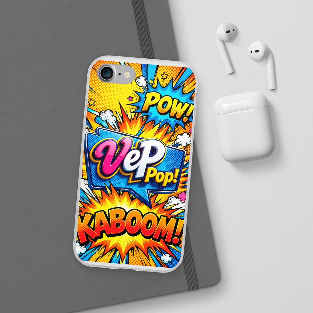 Comic Pop Phone Case — 'VeP Pop! Kaboom' Retro Superhero iPhone Cover