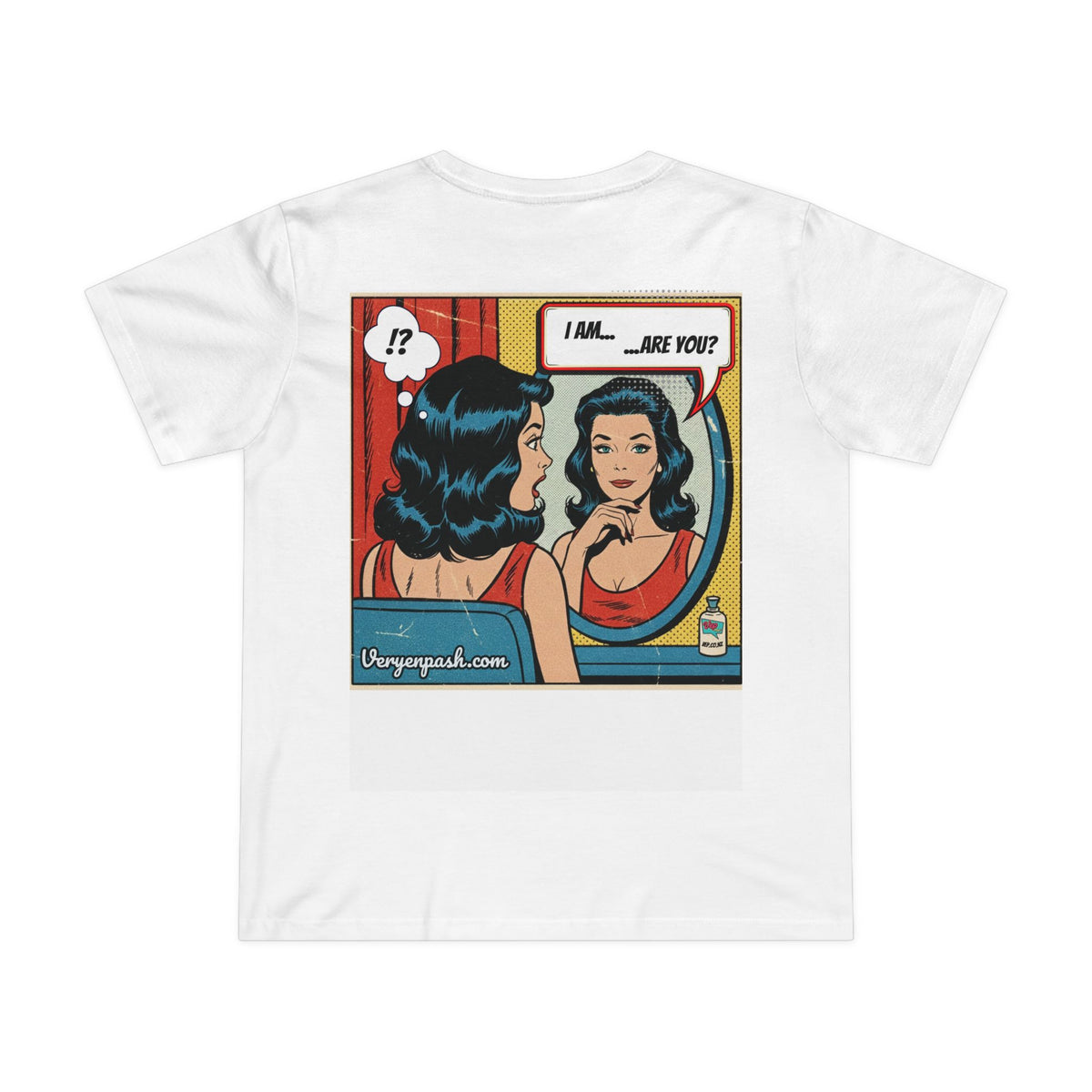 Women’s Retro Pop Art Tee — “I Am… Are You?” Graphic T-Shirt