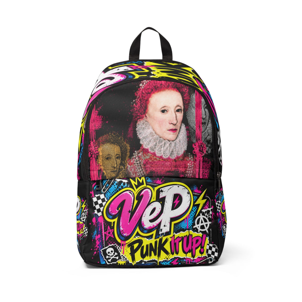 Punk Royalty Backpack — 'VeP Punk It Up' Graphic School Bag