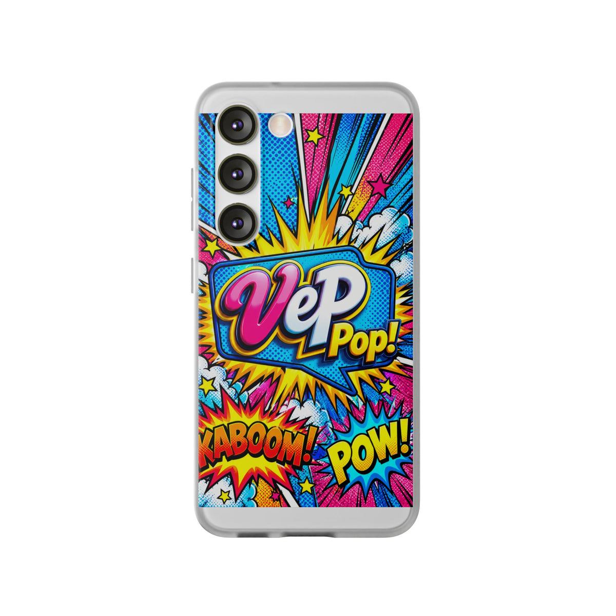 Pop Art Comic Phone Case — "VeP Pop!" Graphic Shockwave Design