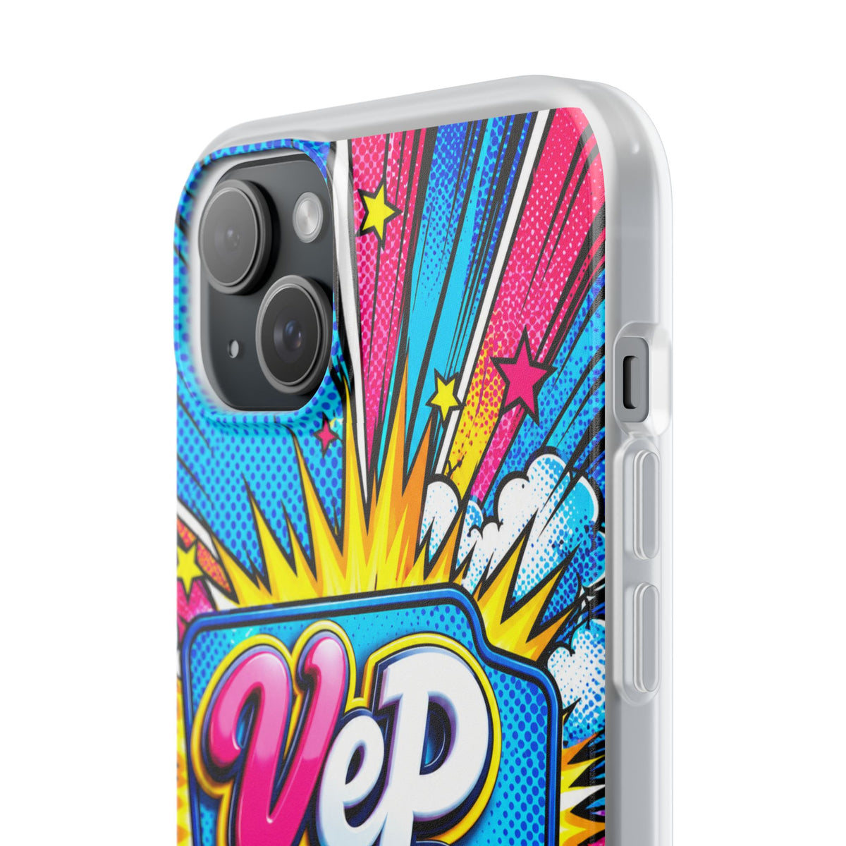 Pop Art Comic Phone Case — "VeP Pop!" Graphic Shockwave Design