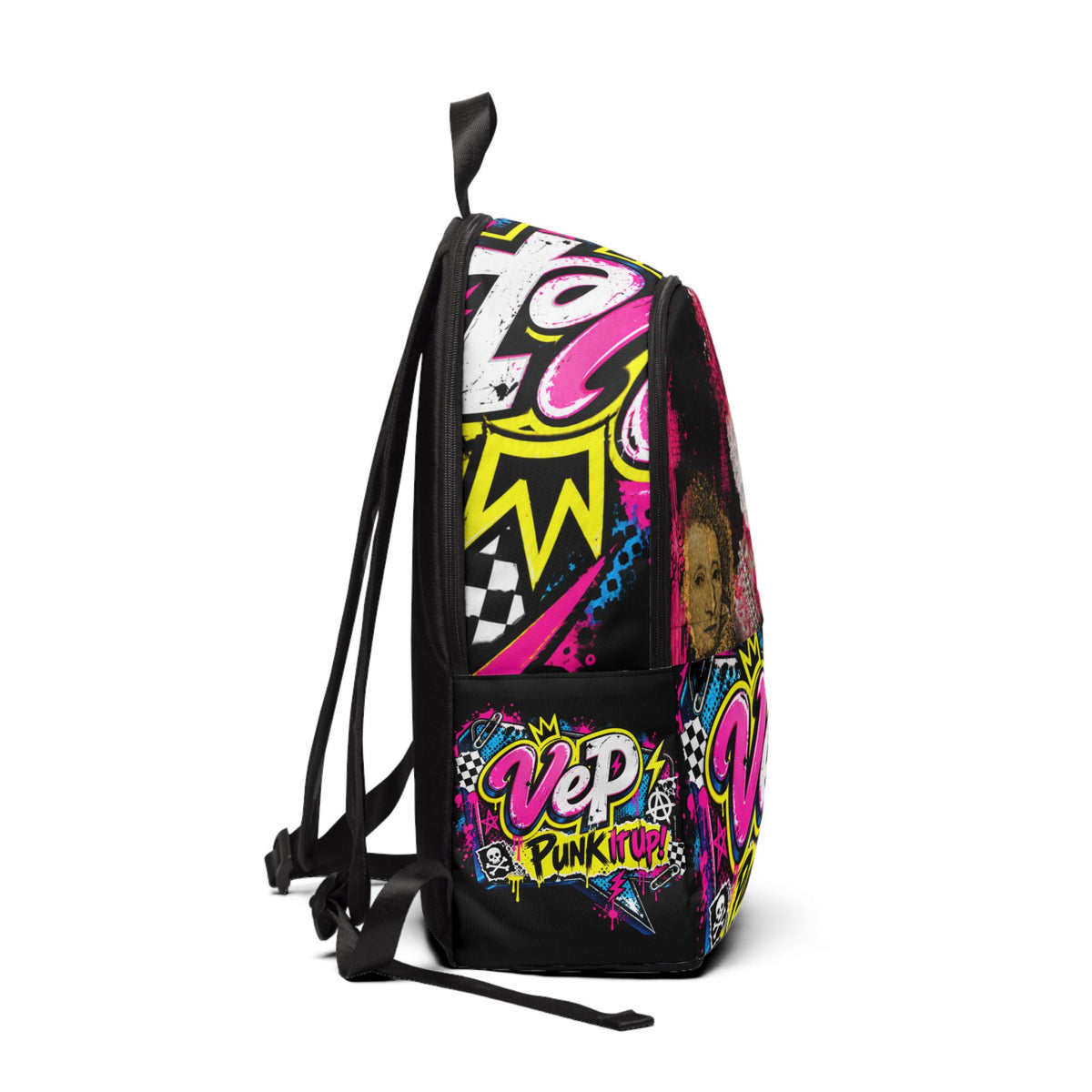 Punk Royalty Backpack — 'VeP Punk It Up' Graphic School Bag