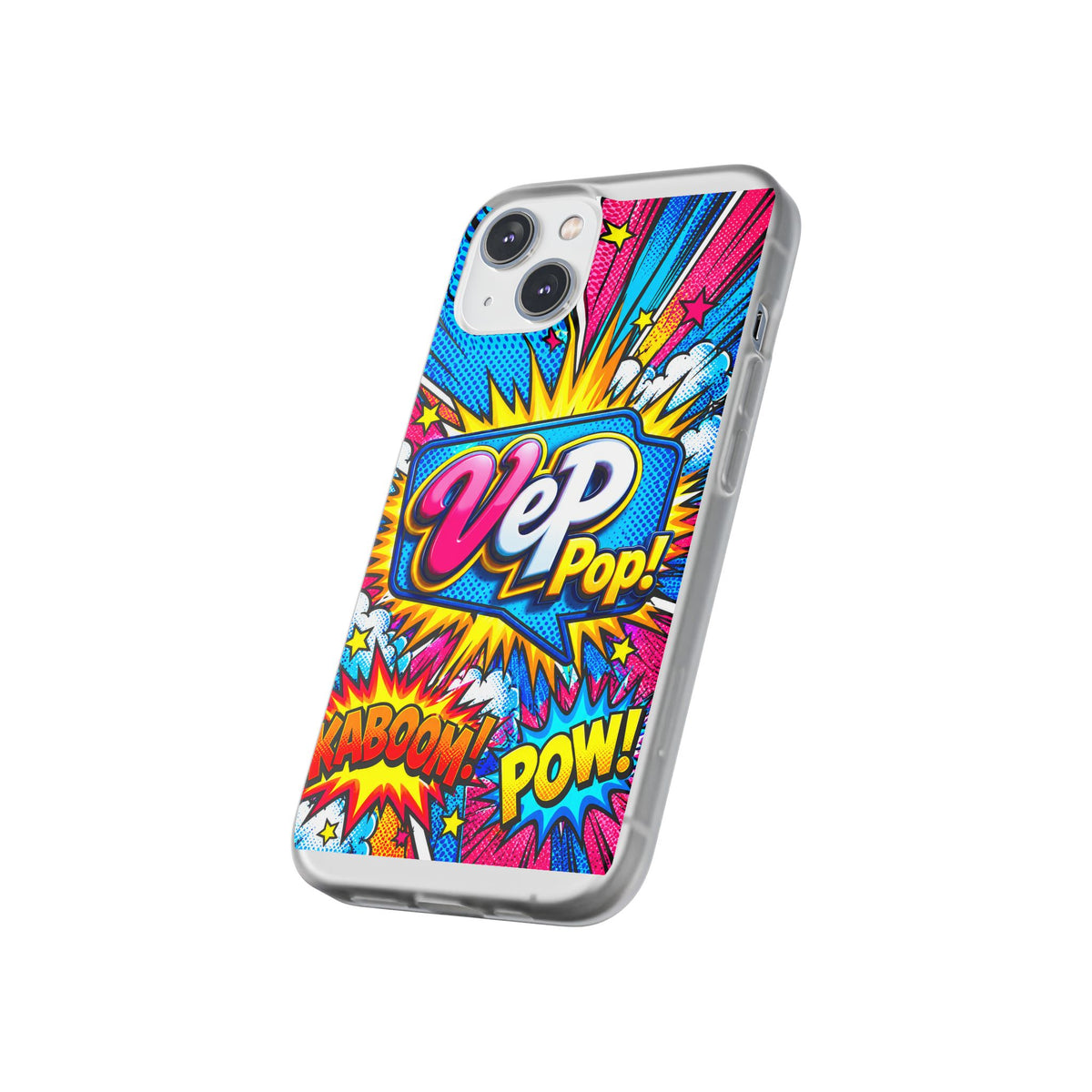 Pop Art Comic Phone Case — "VeP Pop!" Graphic Shockwave Design