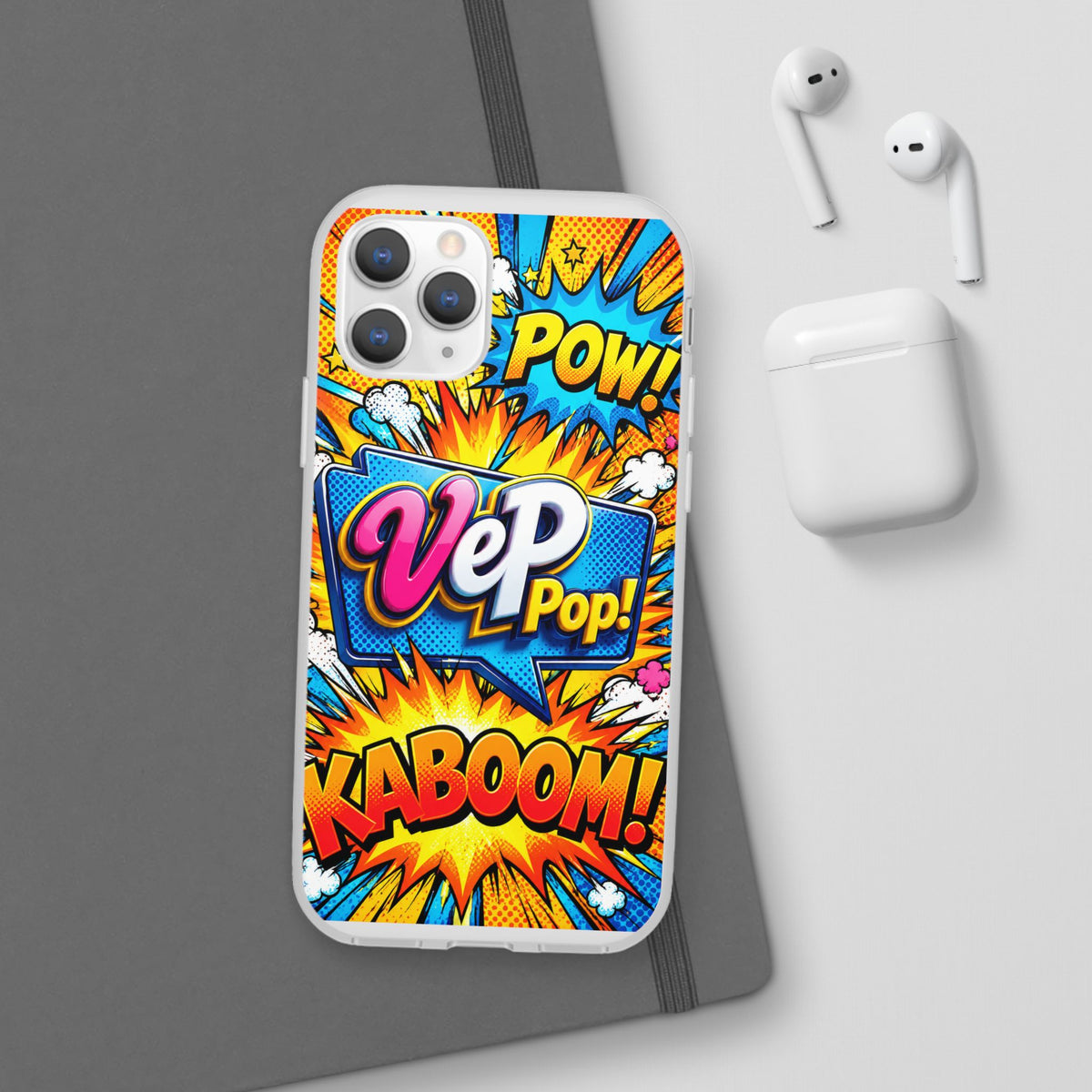Comic Pop Phone Case — 'VeP Pop! Kaboom' Retro Superhero iPhone Cover