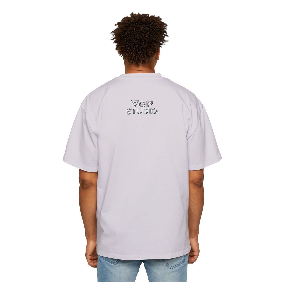 Think Again Cube Graphic Tee — Men's Oversized Cotton T-Shirt