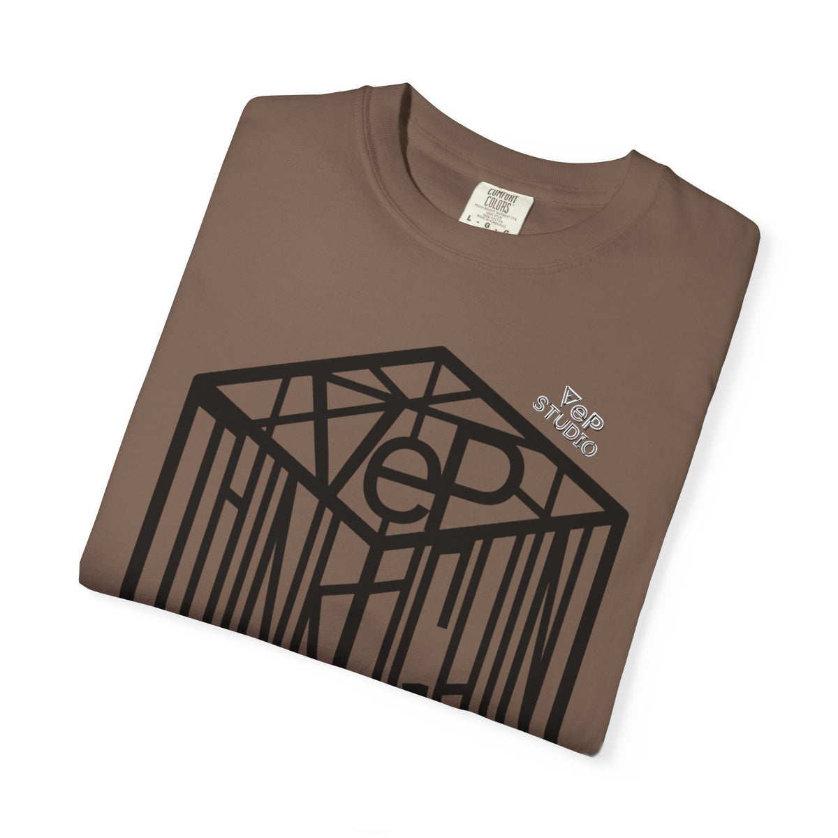 Think Outside the Box T-Shirt — Optical Cube Design with “Looking” Back Text