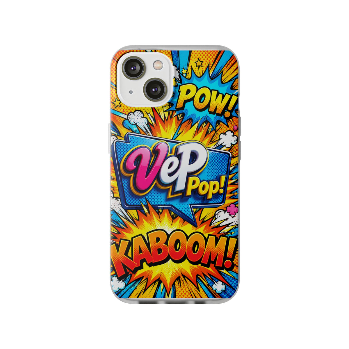 Comic Pop Phone Case — 'VeP Pop! Kaboom' Retro Superhero iPhone Cover