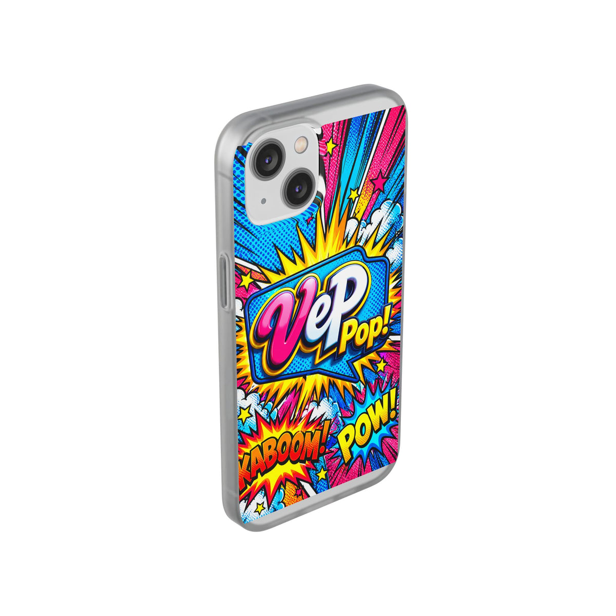 Pop Art Comic Phone Case — "VeP Pop!" Graphic Shockwave Design