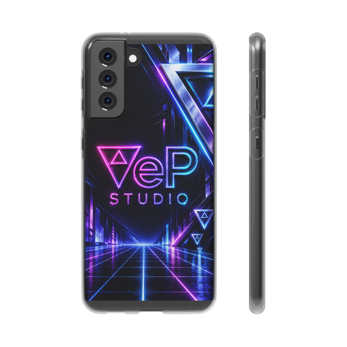 Neon Retro Studio Phone Case – 80s Vaporwave Flexi Case